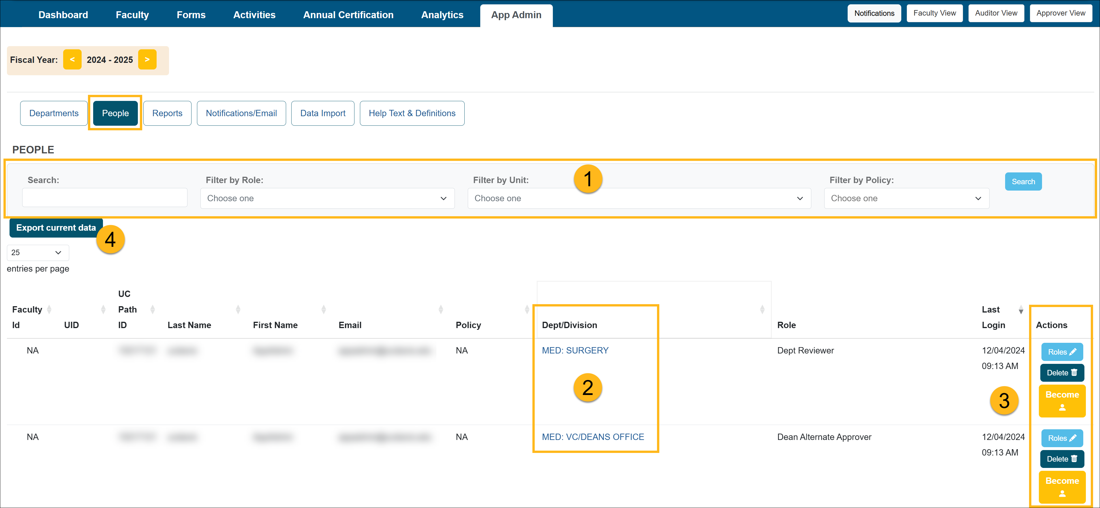 people tab overview