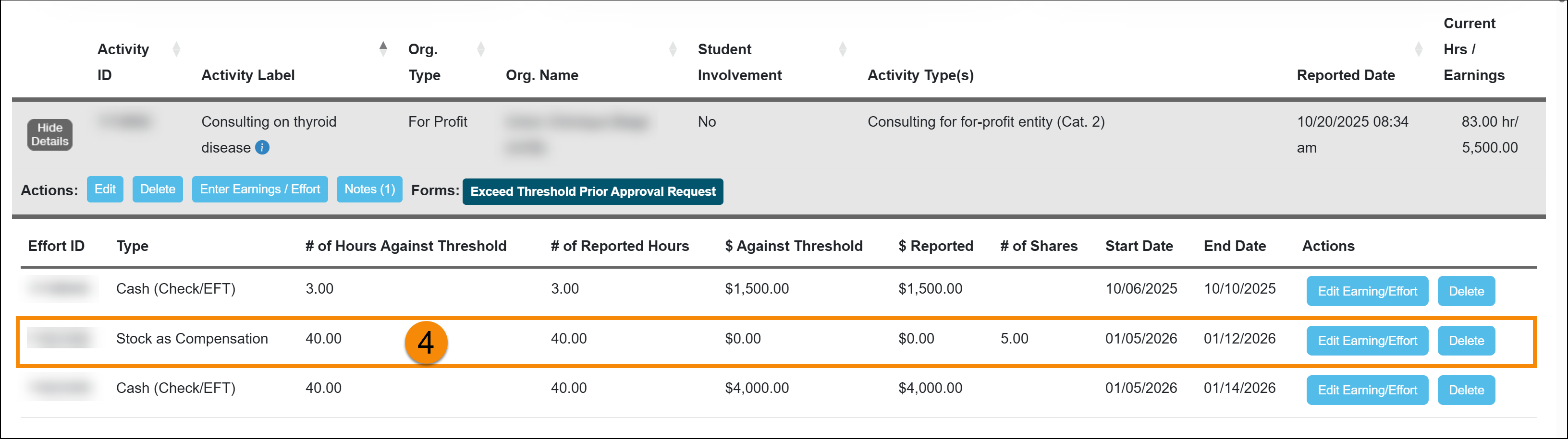 Stock as compensation option