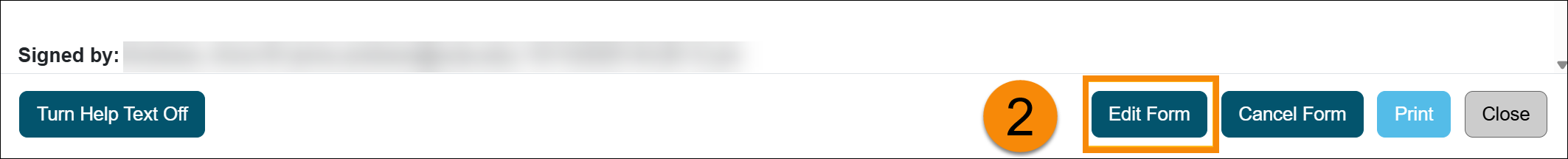 Student Involvement Edit Form button