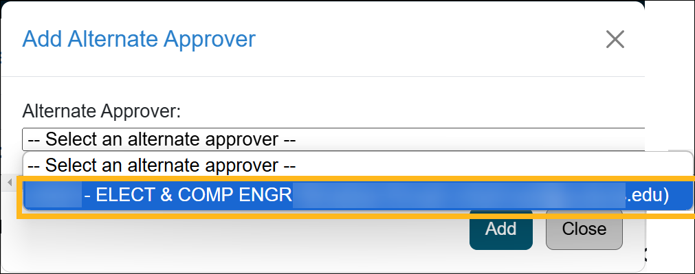 Annual Certification alternate approver option