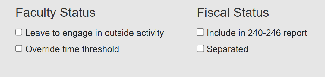 Faculty and Fiscal Status for APM-025 faculty