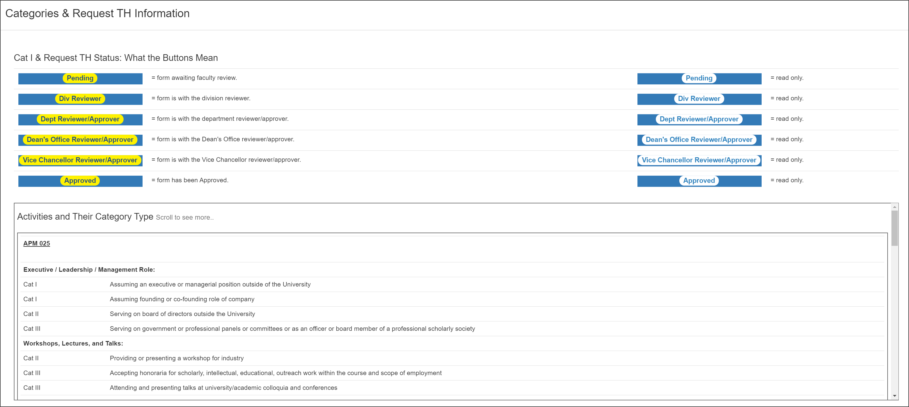 University of California Outside Activities Tracking System