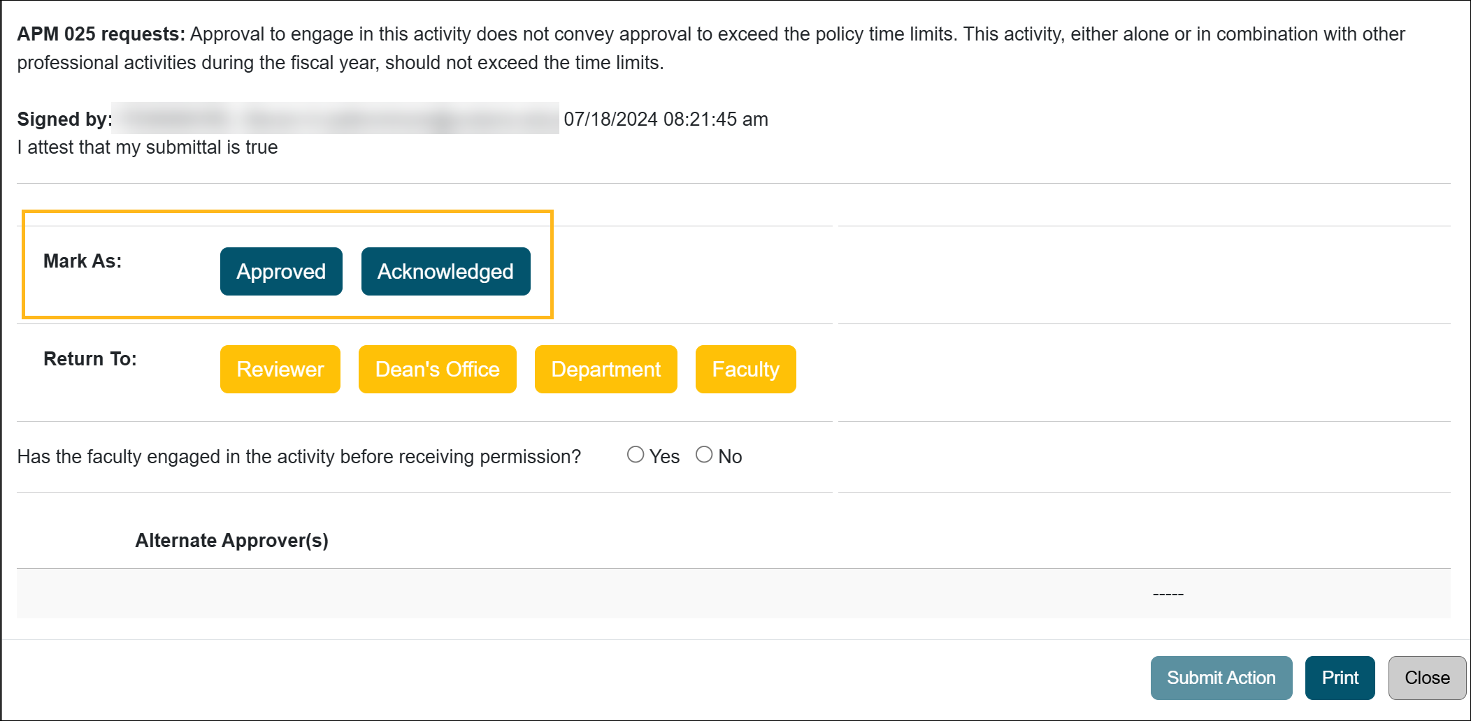 UC OATS Approver Workspace