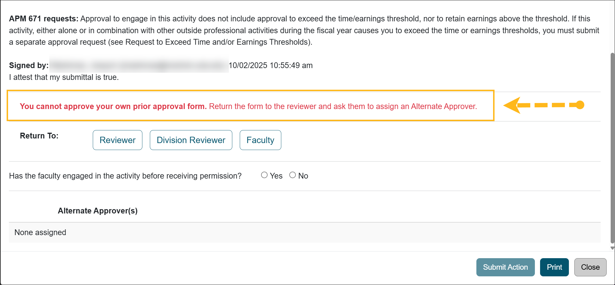 UC OATS Approver Workspace