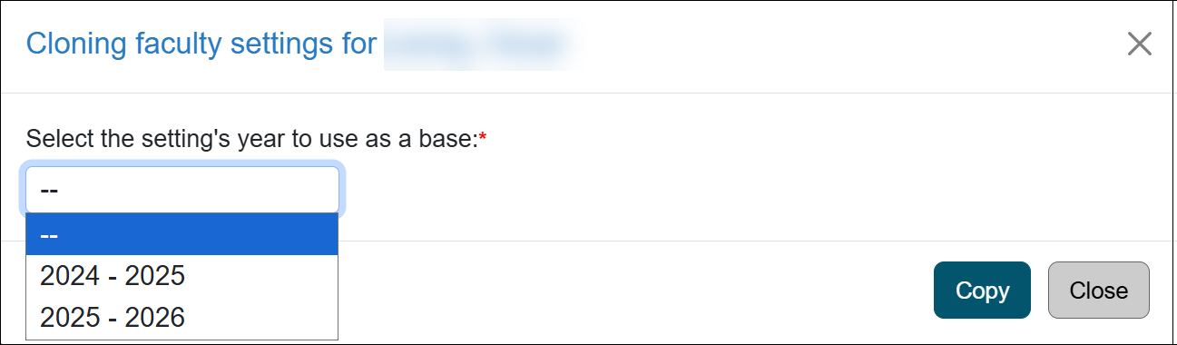 Reviewer workspace-Faculty tab